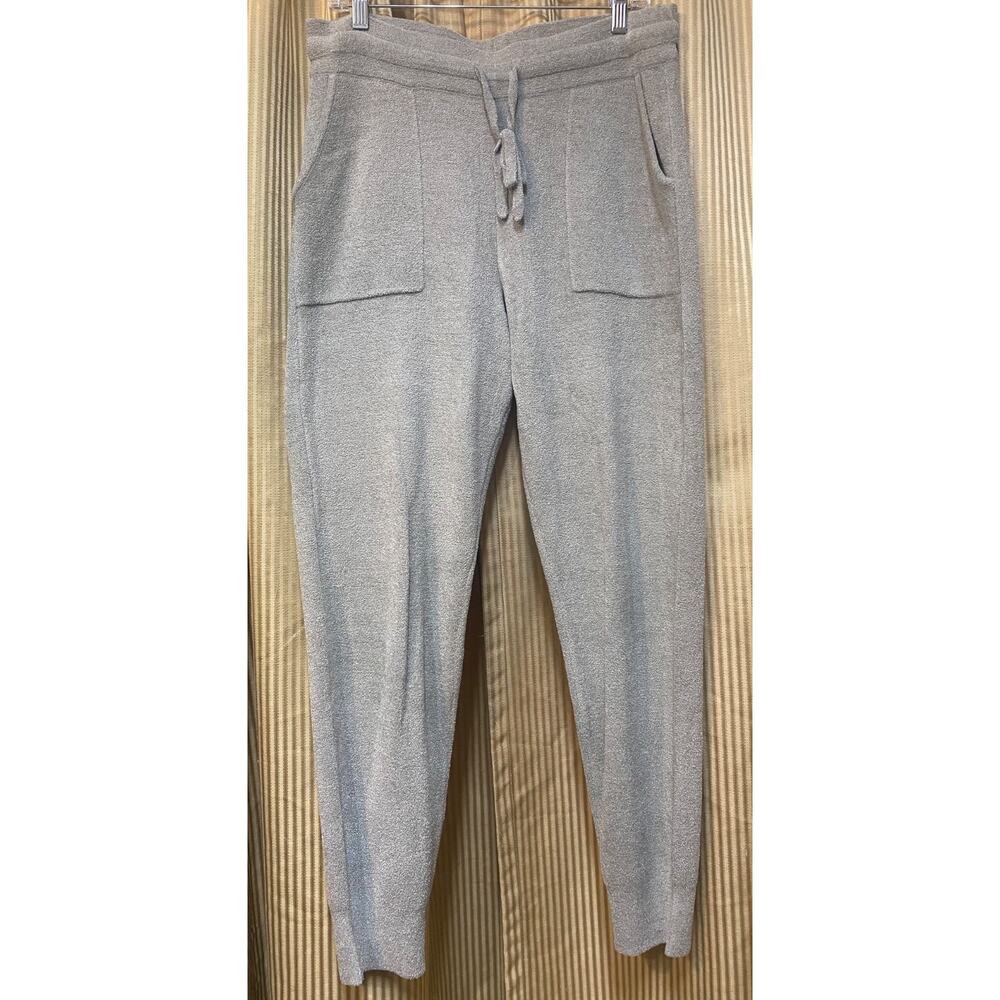 Barefoot Dreams Lounge Pants Women Large Blue Green Everyday Comfy